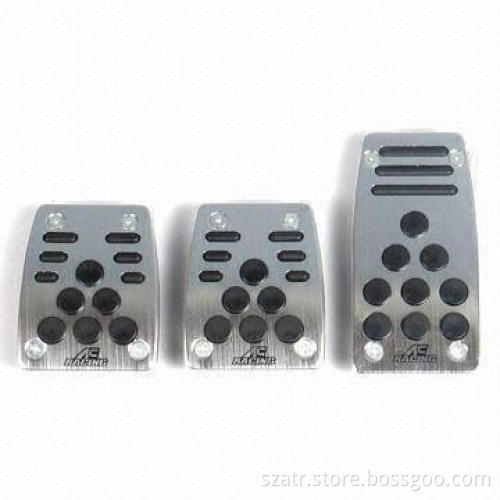 Car Pedal Pads, Made of Plastic